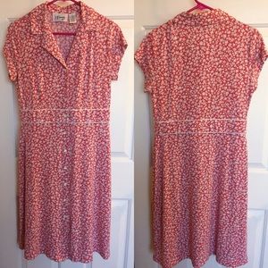 DJ Summers button-up floral dress with collar